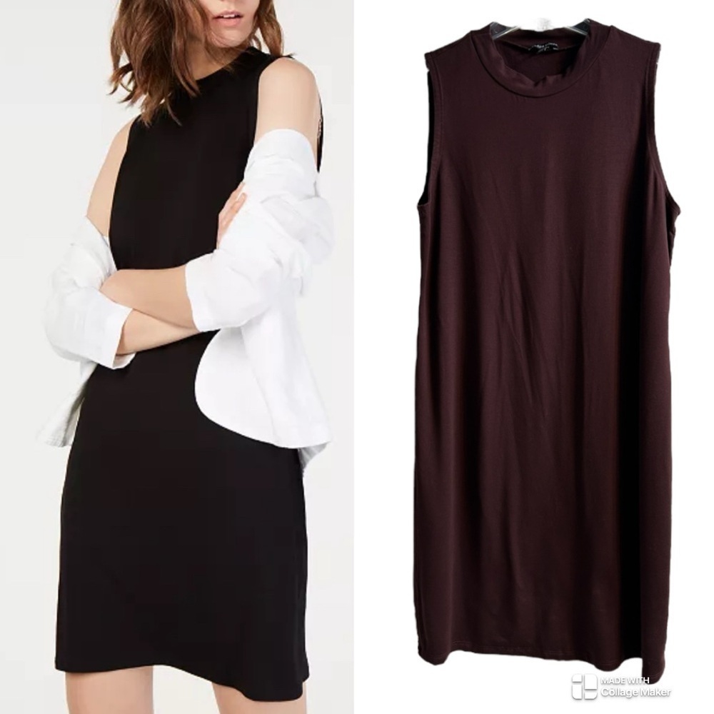 Eileen Fisher burgundy tank dress